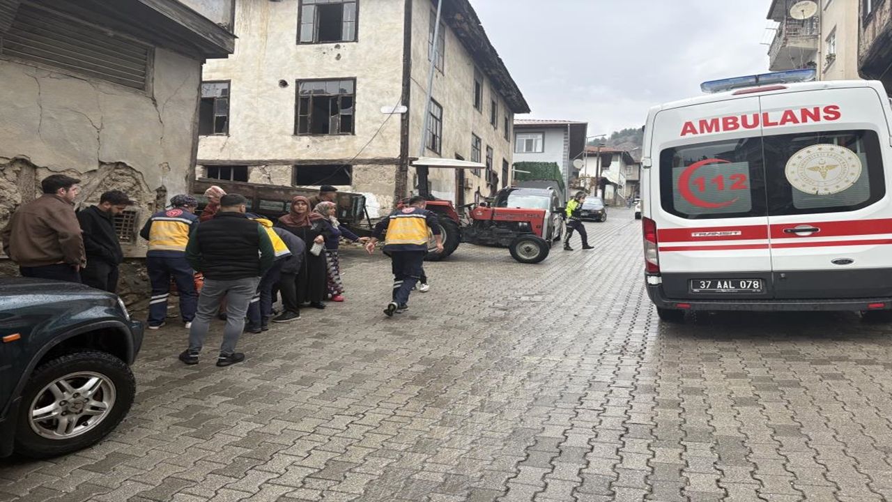Tosya Traktör Kazası Yaralı (2)