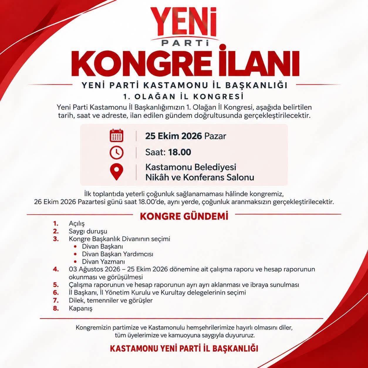 Yeni Parti Kongre